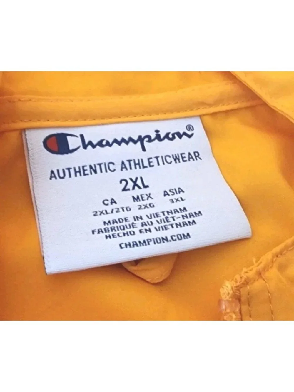 Ryan Hall Y'all CHAMPION Packable Windbreaker Jacket XXL Anorak Zip Hood NEW